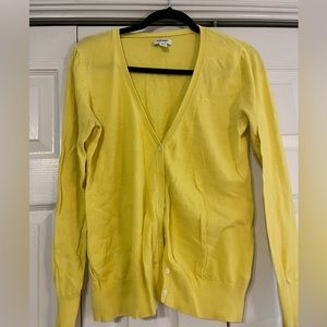 Old Navy Yellow Cardigan. Size L.